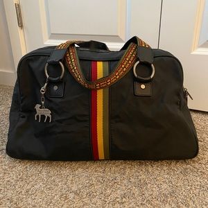 L.A.M.B. x LeSportSac by Gwen Stefani-Rasta Stripe Guitar Stripe Duffle Bag